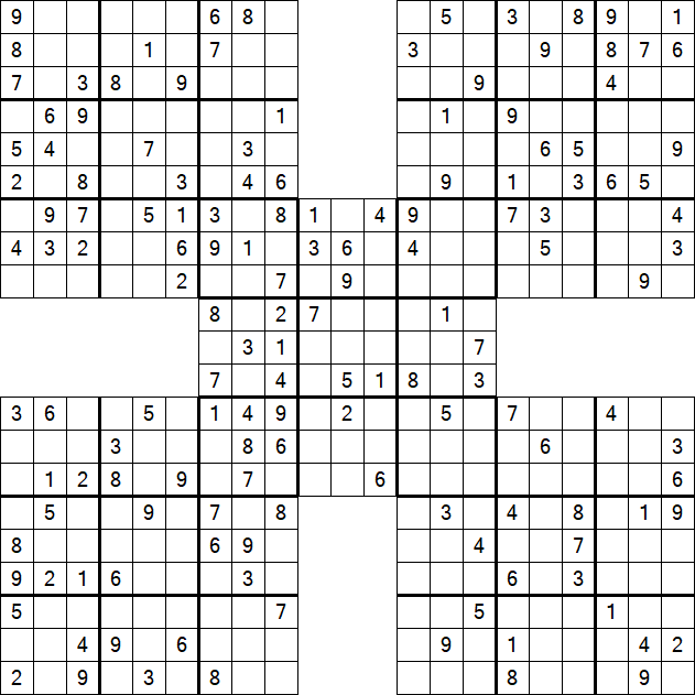 Samurai Sudoku - Mittel