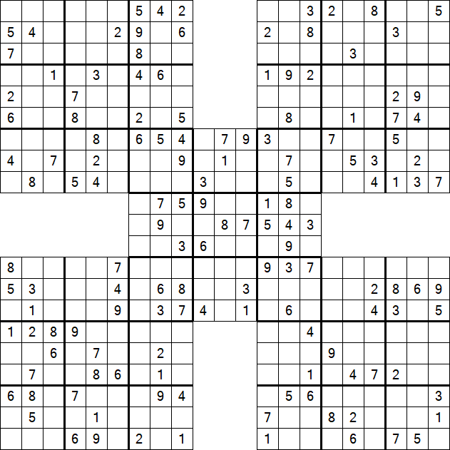Samurai Sudoku - Mittel