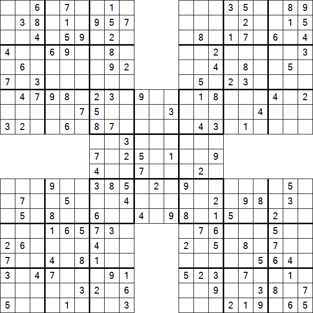 Samurai Sudoku - Mittel