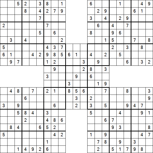 Samurai Sudoku - Mittel