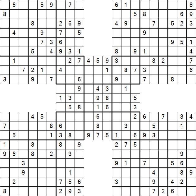 Samurai Sudoku - Mittel