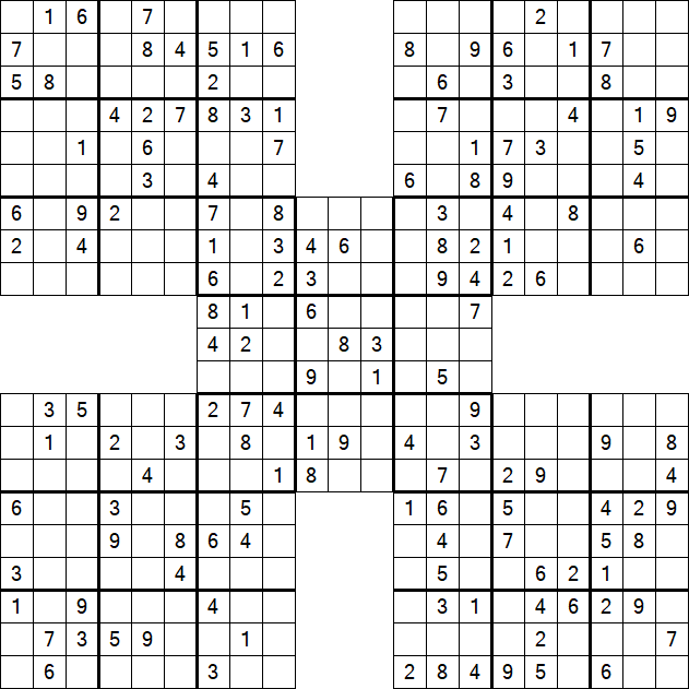 Samurai Sudoku - Mittel