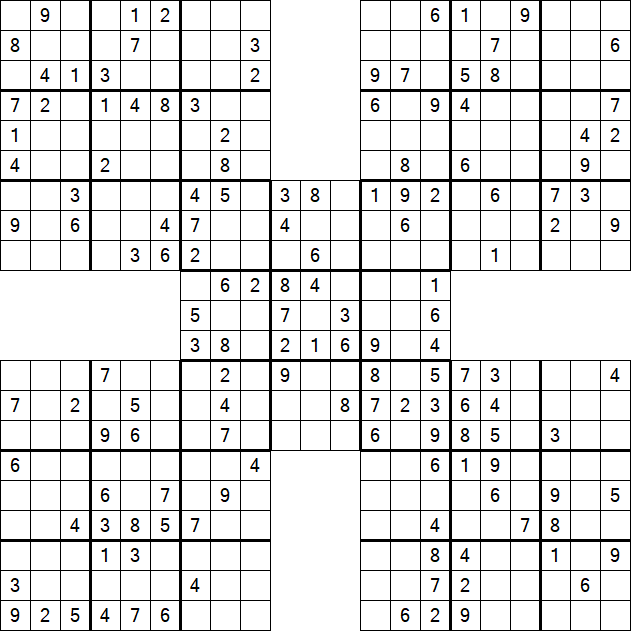Samurai Sudoku - Mittel