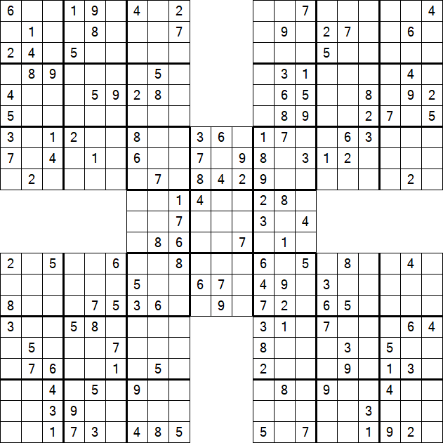 Samurai Sudoku - Mittel