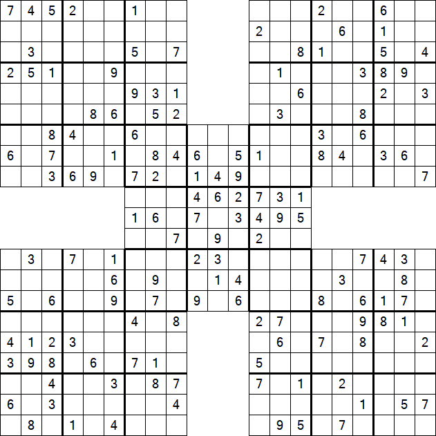 Samurai Sudoku - Mittel