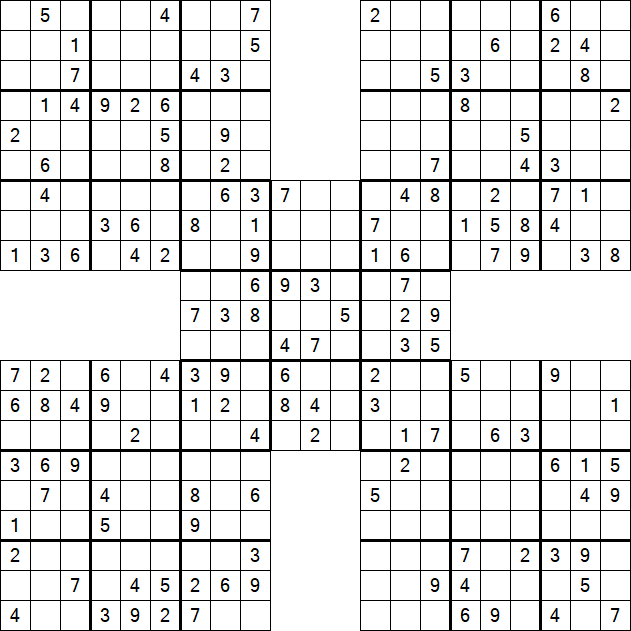 Samurai Sudoku - Mittel