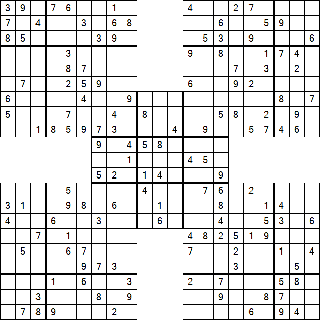 Samurai Sudoku - Mittel