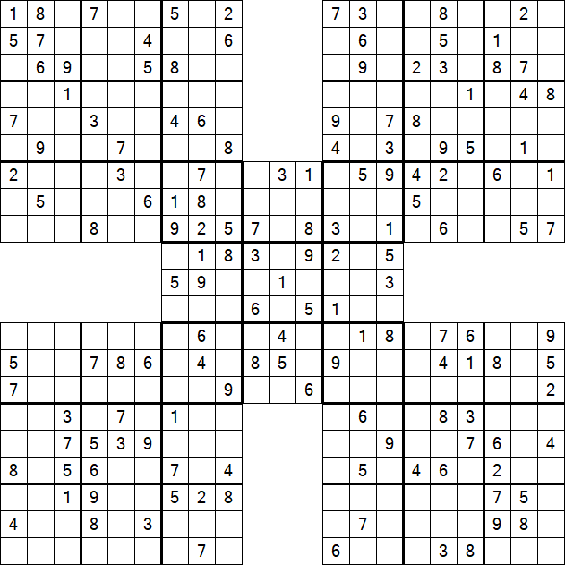 Samurai Sudoku - Mittel