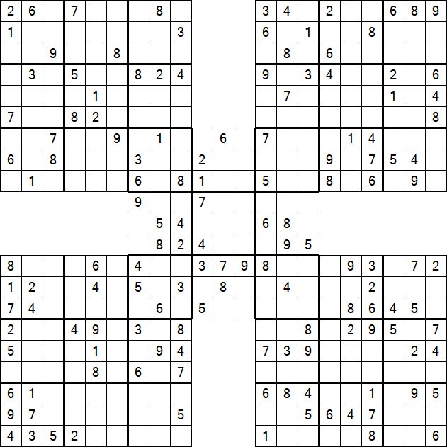 Samurai Sudoku - Mittel