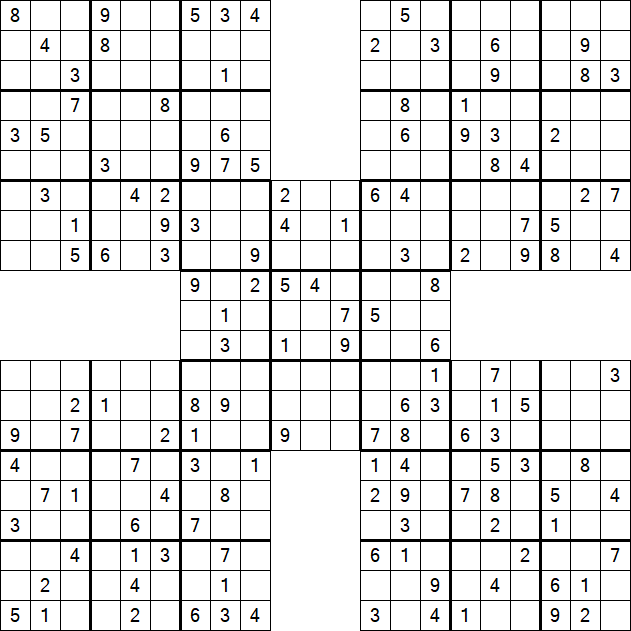 Samurai Sudoku - Mittel