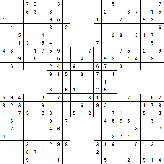 Samurai Sudoku - Mittel