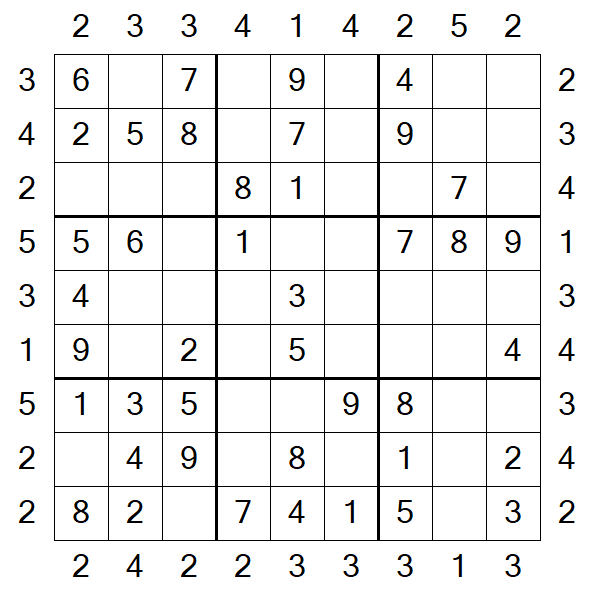 Skyscraper Sudoku - Fácil
