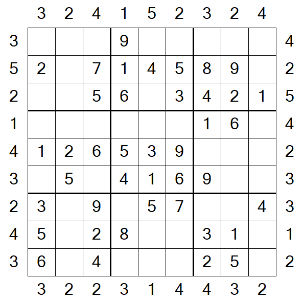 Skyscraper Sudoku - Fácil