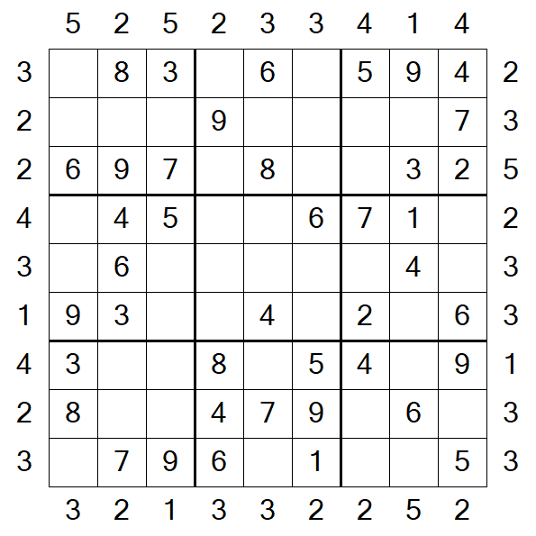 Skyscraper Sudoku - Einfach