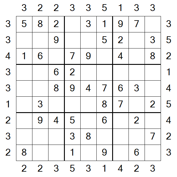 Skyscraper Sudoku - Einfach