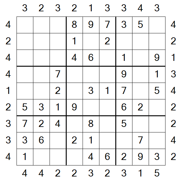 Skyscraper Sudoku - Einfach