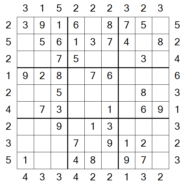 Skyscraper Sudoku - Easy