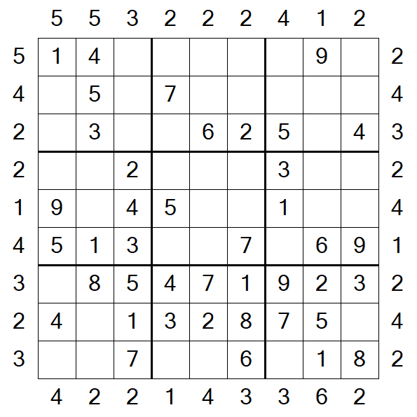 Skyscraper Sudoku - Einfach
