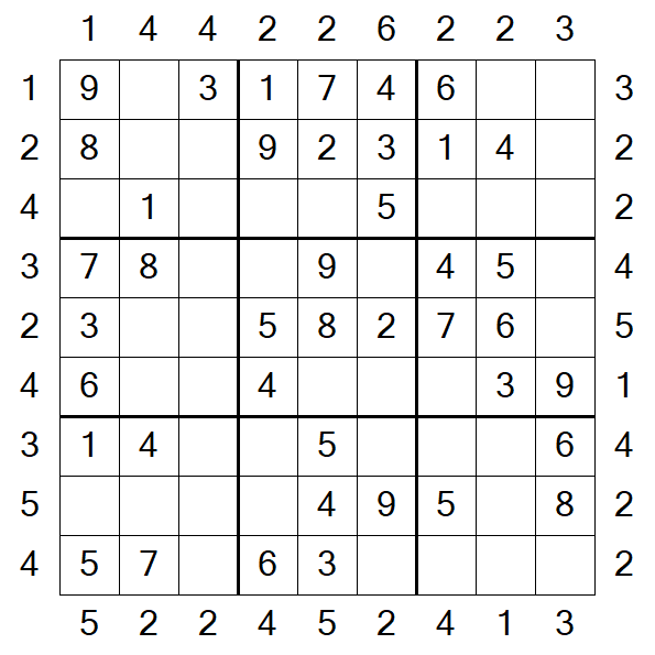 Skyscraper Sudoku - Einfach
