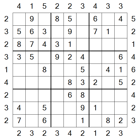 Skyscraper Sudoku - Einfach