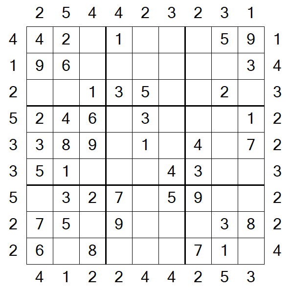Skyscraper Sudoku - Fácil