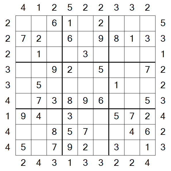 Skyscraper Sudoku - Fácil