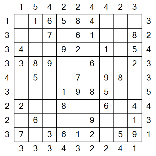 Skyscraper Sudoku - Fácil