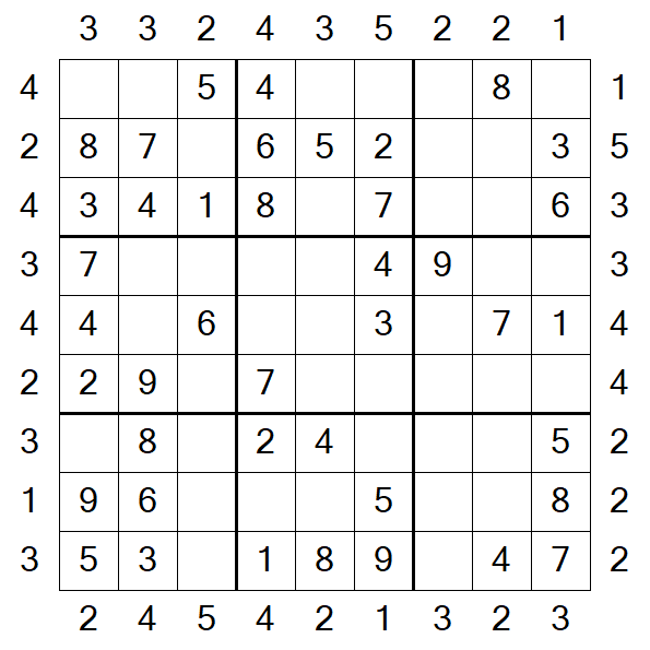 Skyscraper Sudoku - Fácil