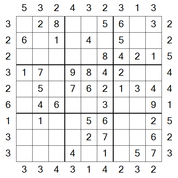 Skyscraper Sudoku - Fácil