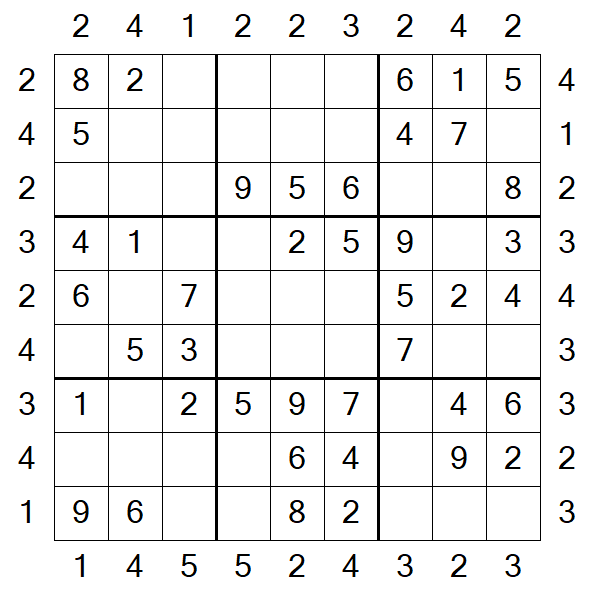 Skyscraper Sudoku - Simple