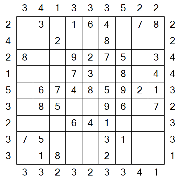 Skyscraper Sudoku - Fácil