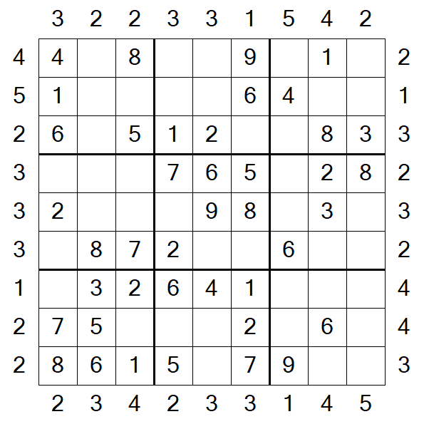 Skyscraper Sudoku - Einfach
