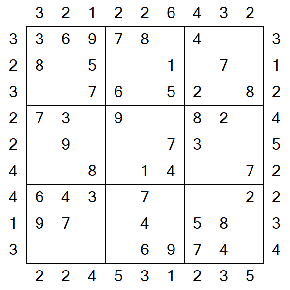 Skyscraper Sudoku - Fácil