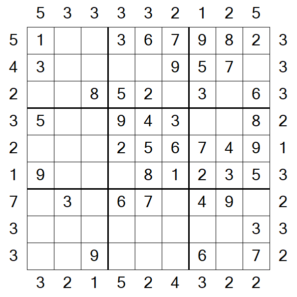 Skyscraper Sudoku - Fácil
