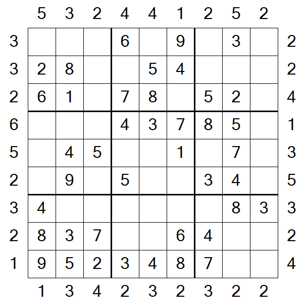 Skyscraper Sudoku - Fácil