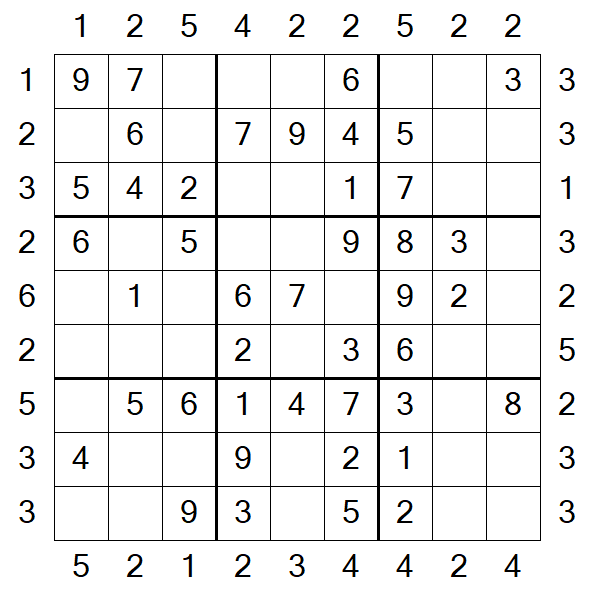 Skyscraper Sudoku - Fácil