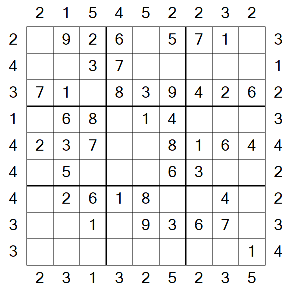 Skyscraper Sudoku - Einfach