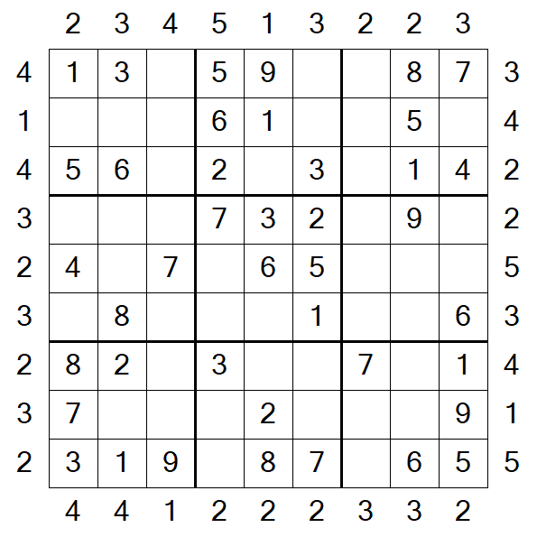 Skyscraper Sudoku - Einfach