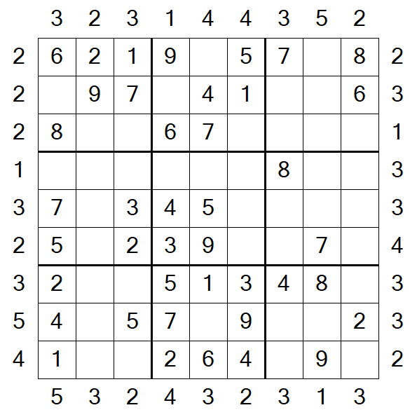 Skyscraper Sudoku - Simple