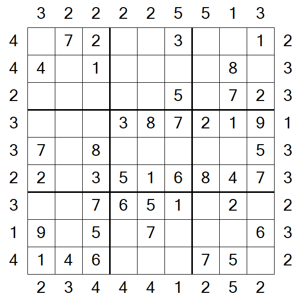 Skyscraper Sudoku - Simple