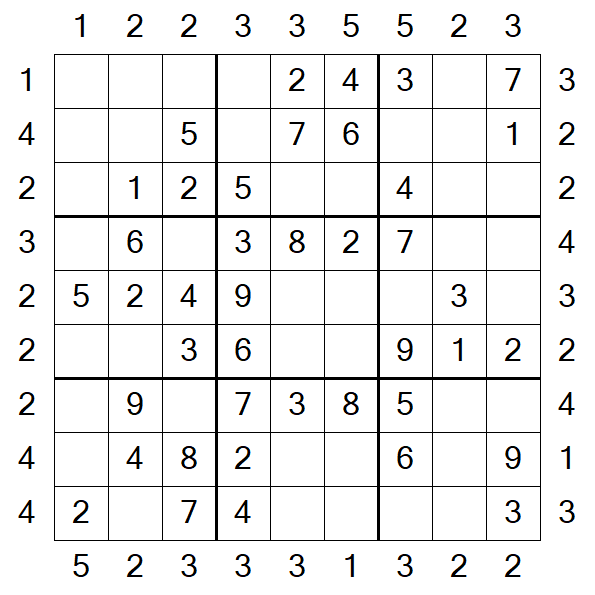 Skyscraper Sudoku - Einfach