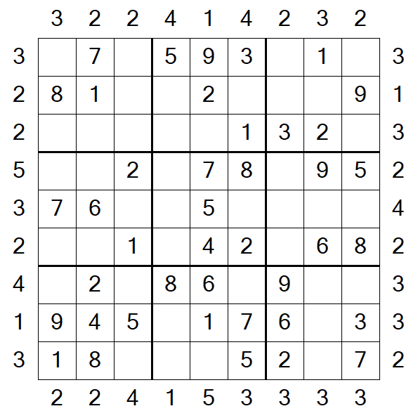 Skyscraper Sudoku - Simple