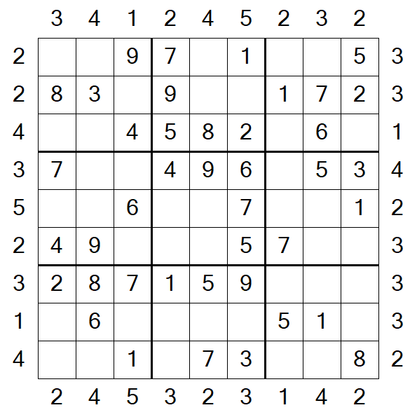 Skyscraper Sudoku - Simple