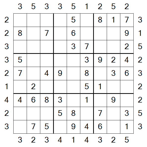Skyscraper Sudoku - Simple