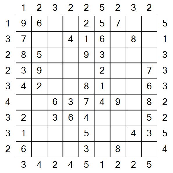 Skyscraper Sudoku - Simple