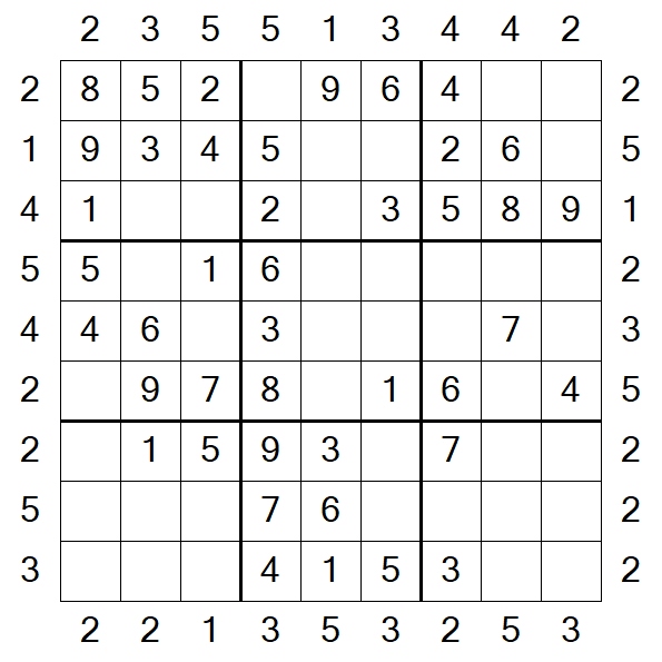 Skyscraper Sudoku - Simple