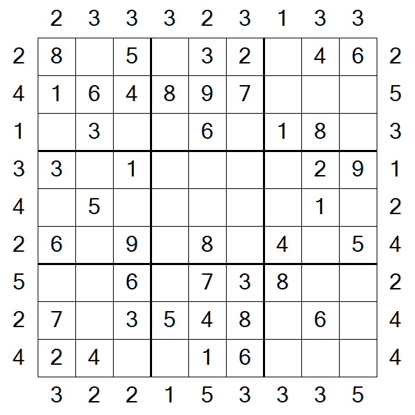 Skyscraper Sudoku - Simple