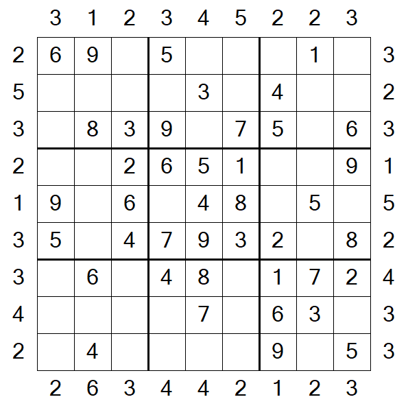 Skyscraper Sudoku - Simple