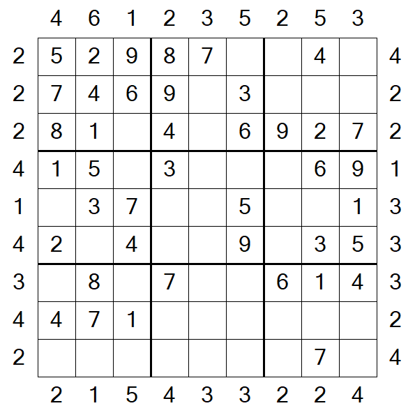 Skyscraper Sudoku - Einfach