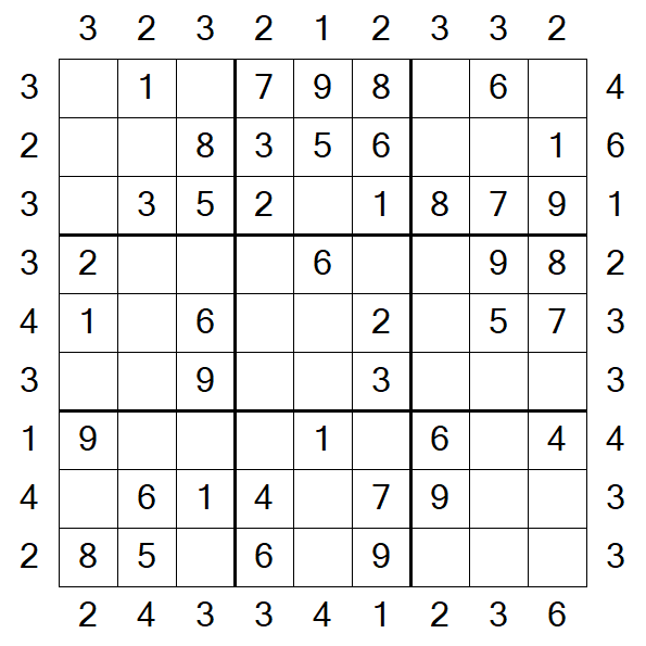 Skyscraper Sudoku - Fácil